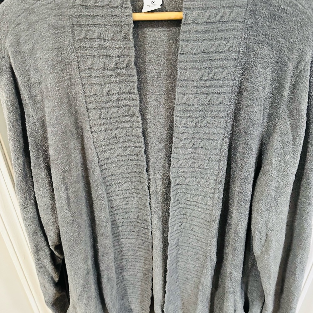 Ruby Rd Gray Cozy Cardigan - Picture 4 of 10